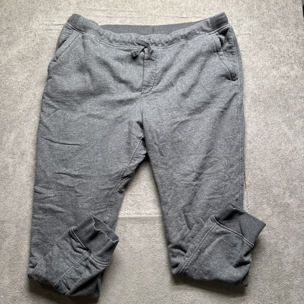 Patagonia Mahnya Fleece Pants Men's XXL Gray Sweatpants Organic Cotton Blend
